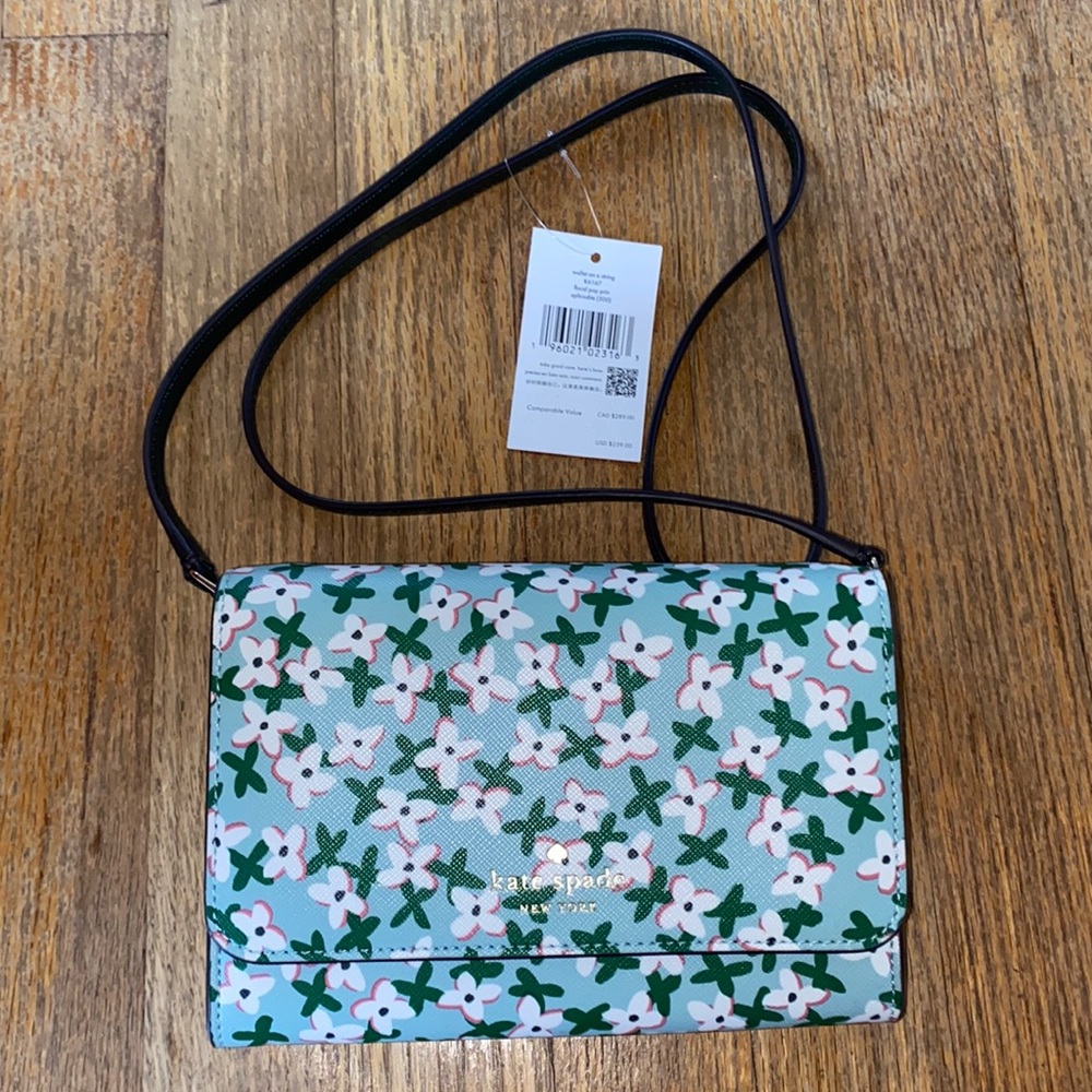 NWT Kate Spade Dana wallet on string/small purse
